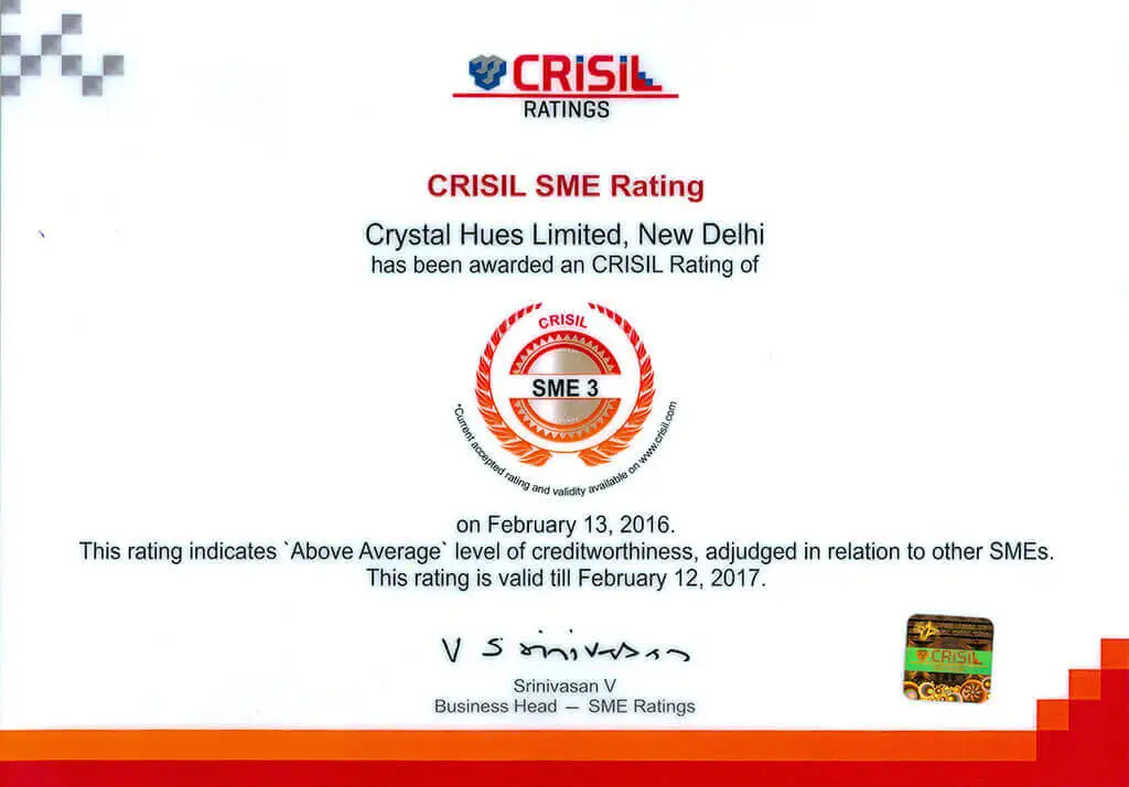 CRISIL awards third highest possible